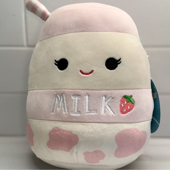 Collectible Amelie, Strawberry Milk, Squishmallow, 7.5”, NWT - Picture 3 of 5
